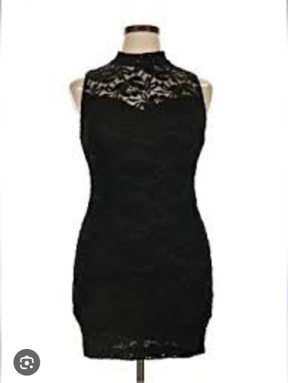 Soprano Lace High Neck Mini Dress